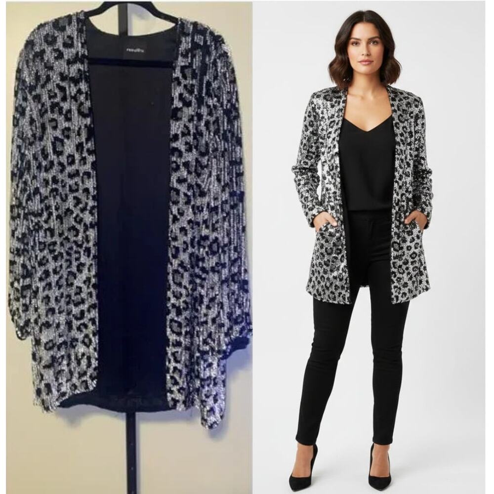 RETROFETE Leopard style cardigan. - Picture 1 of 11